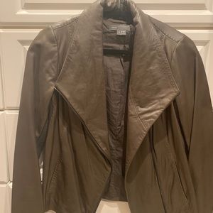 Vince Brown Leather Jacket